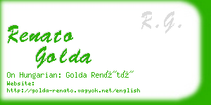 renato golda business card